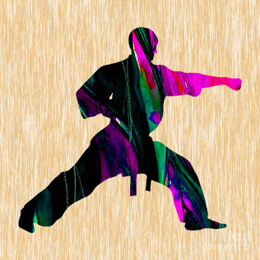 Sports Mixed Media - Martial Arts Karate #13 by Marvin Blaine