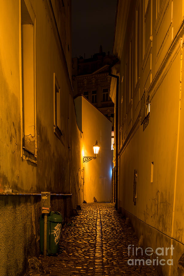 Prague by night #13 Photograph by Jorgen Norgaard