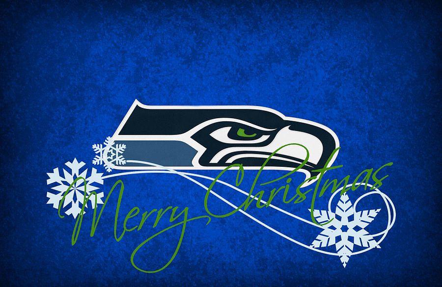 Seahawks Christmas computer wallpaper. Cool beans!