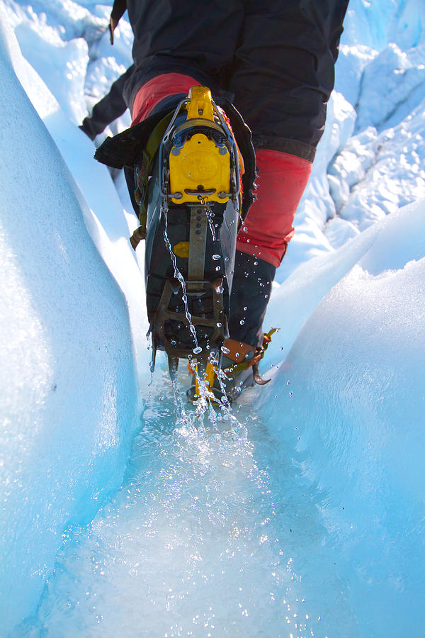 Venture into the ice Photograph by Scott Slone