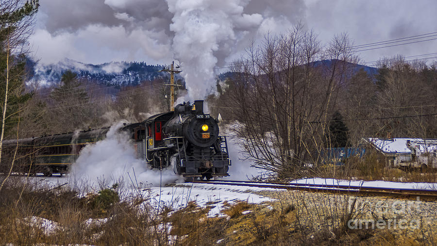 Steam In The Snow 2015 #14 Photograph by New England Photography