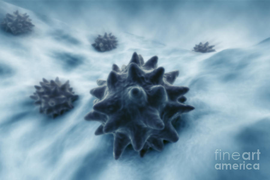 Infection Photograph - Virus Particles #13 by Science Picture Co
