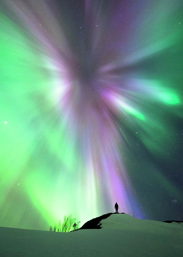 Watching The Aurora Borealis #13 Photograph by Tommy Eliassen/science Photo Library
