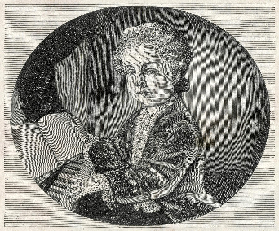 Wolfgang Amadeus Mozart The Austrian Drawing by Mary Evans Picture