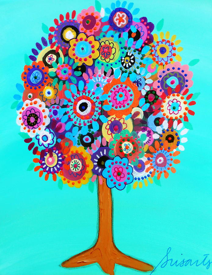 Tree Of Life #130 Painting by Pristine Cartera Turkus