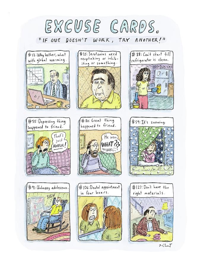 New Yorker January 7th, 2008 Drawing by Roz Chast