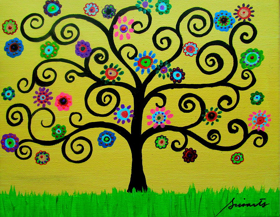 Flower Painting - Tree Of Life #137 by Pristine Cartera Turkus