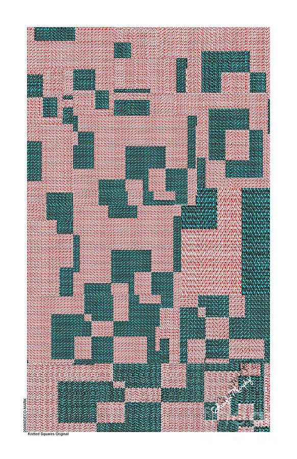 138 Knitted Squares Originals Digital Art by Cheryl Turner