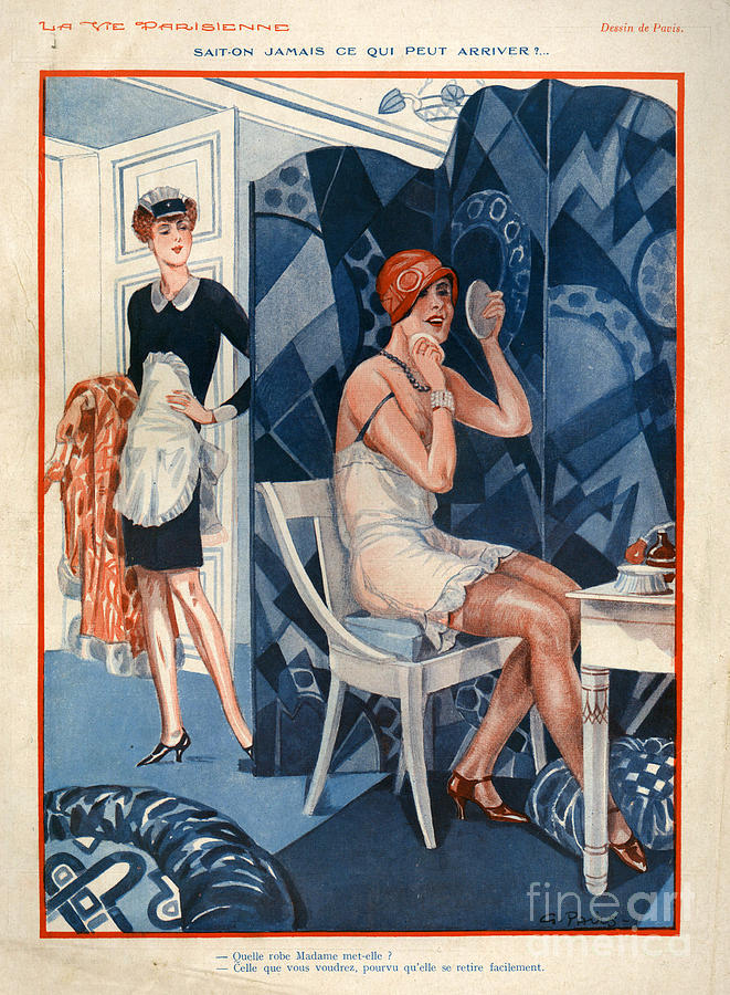 France Drawing - 1920s France La Vie Parisienne #14 by The Advertising Archives