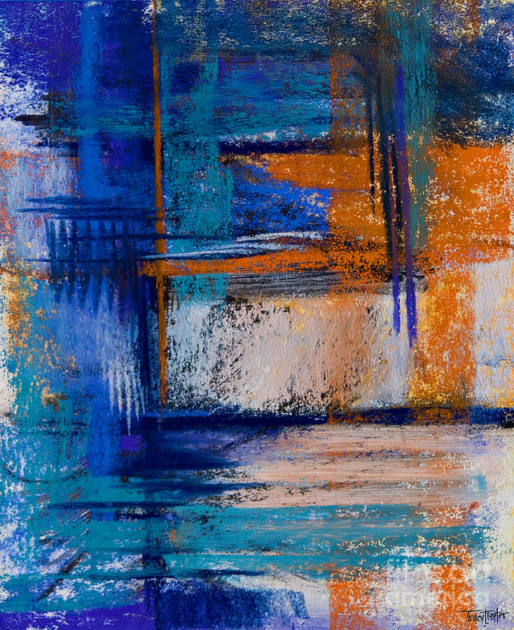 Morning Blues #14 Pastel by Tracy L Teeter 