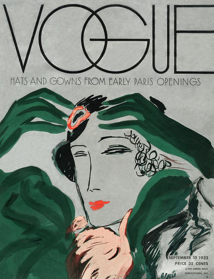 A Vintage Vogue Magazine Cover Of A Woman #14 Photograph by Eduardo Garcia Benito