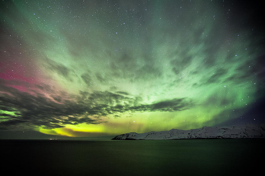 Landscape Photograph - Aurora borealis #3 by Frodi Brinks