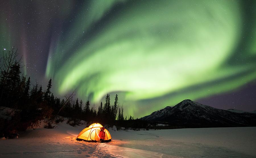 Aurora Borealis In Alaska #14 Photograph by Chris Madeley