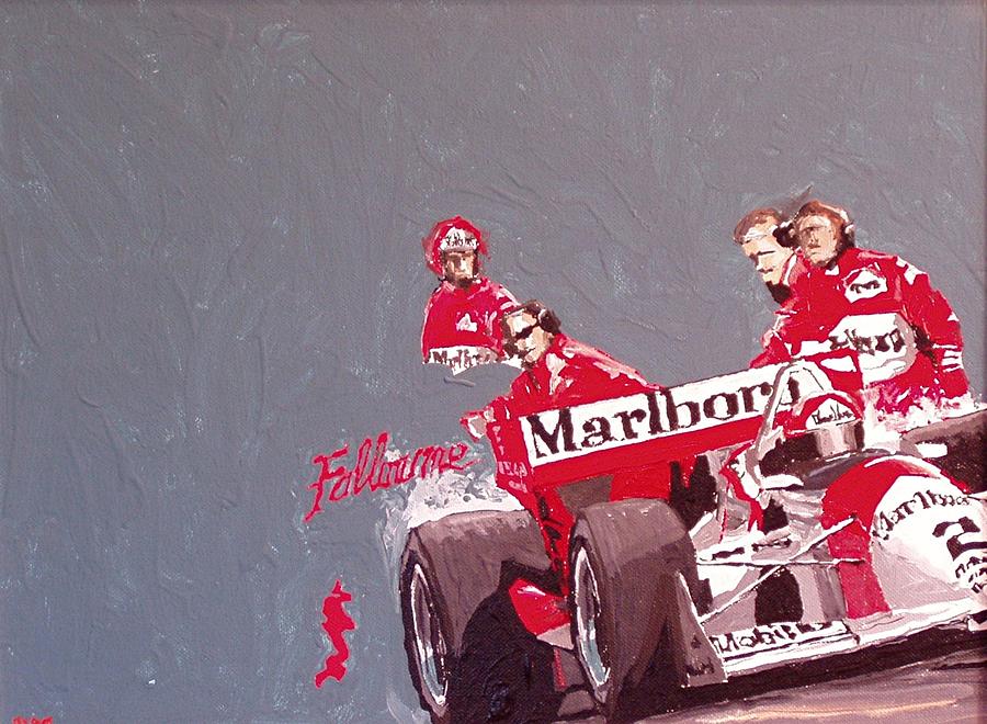 Indianapolis Painting - Automobile Racing #15 by Paul Guyer