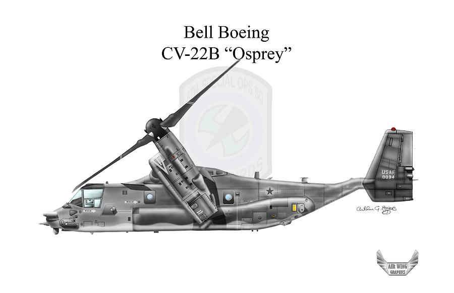 Bell Boeing CV-22B Osprey #17 Digital Art by Arthur Eggers