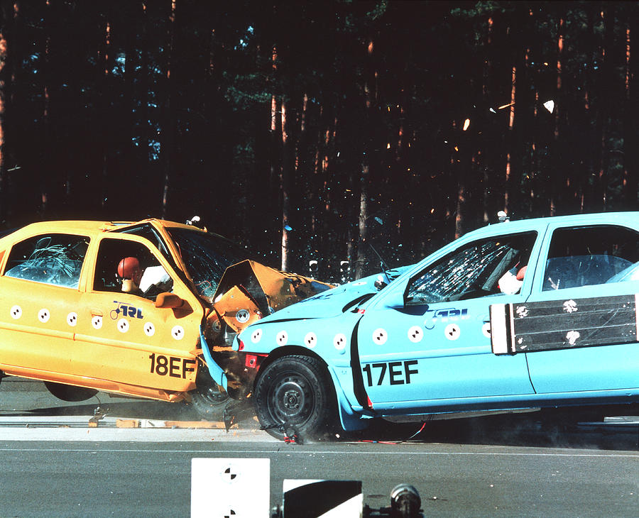 Crash Testing #14 Photograph by Trl Ltd./science Photo Library