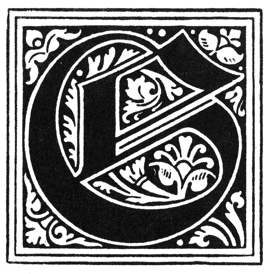 Decorative Initial G #14 Painting by Granger