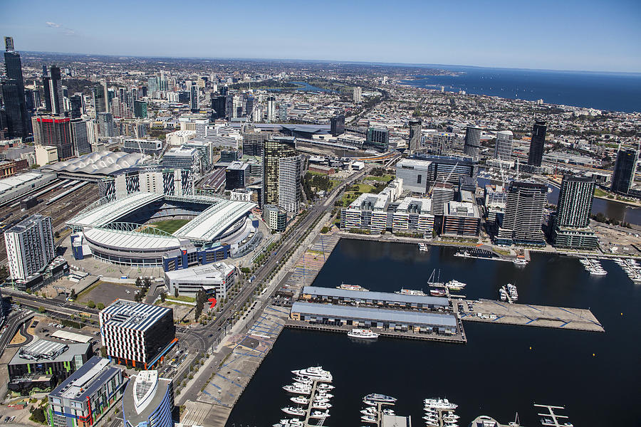 Docklands And Etihad Stadium, Melbourne Photograph By Brett Price ...