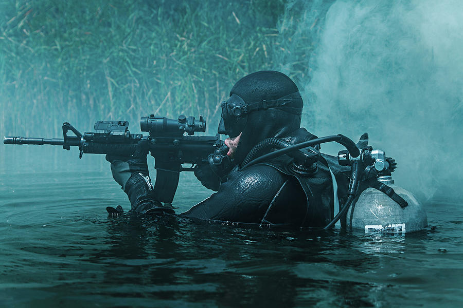 Navy SEAL frogman Stock Photo | Adobe Stock