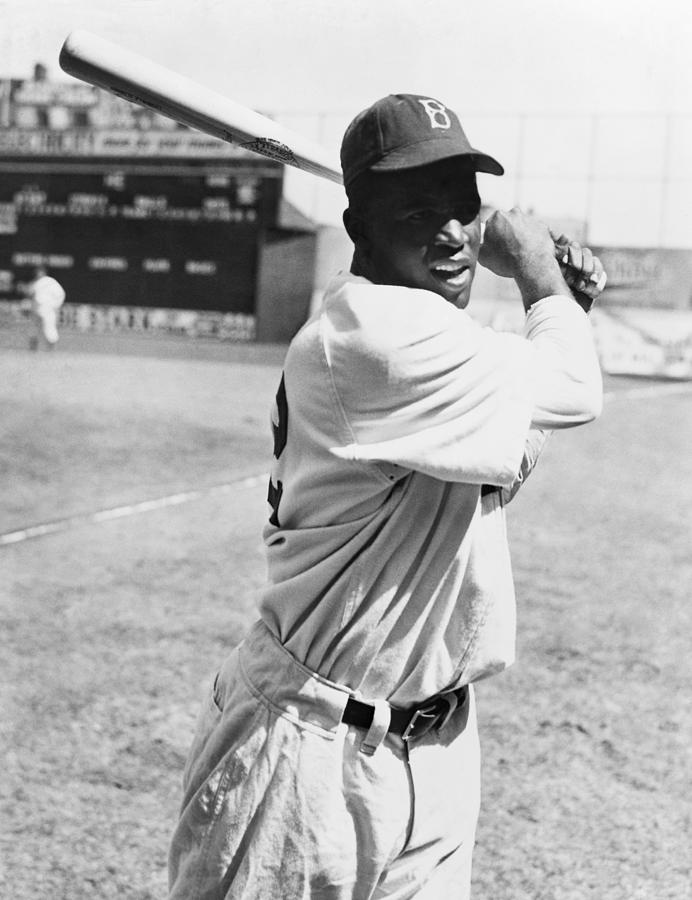 Baseball Photograph - Jackie Robinson (1919-1972) #14 by Granger