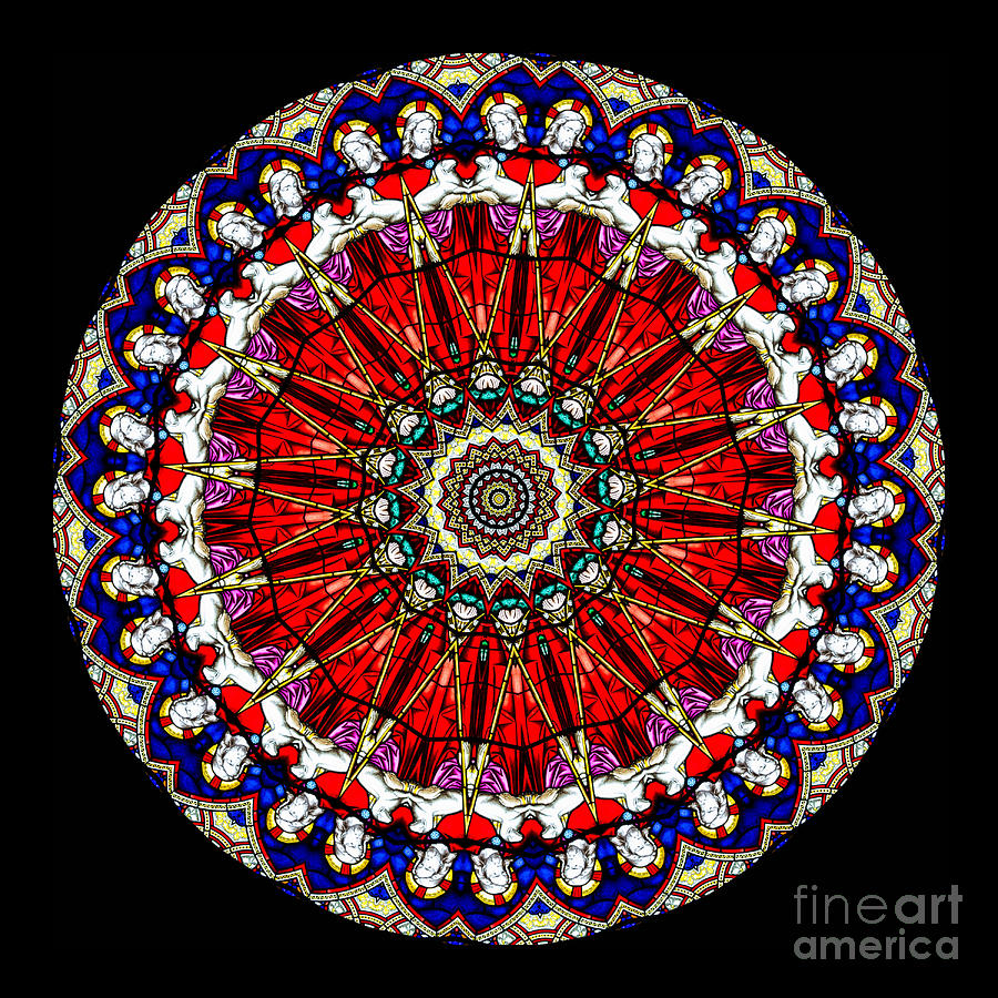 stained glass kaleidoscope light