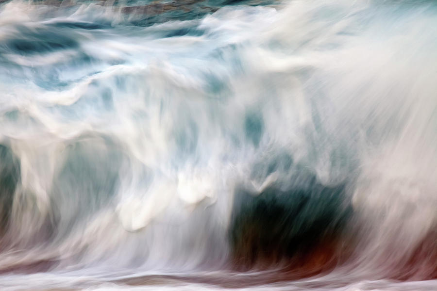 Ocean Wave Blurred By Motion  Hawaii #14 Photograph by Vince Cavataio
