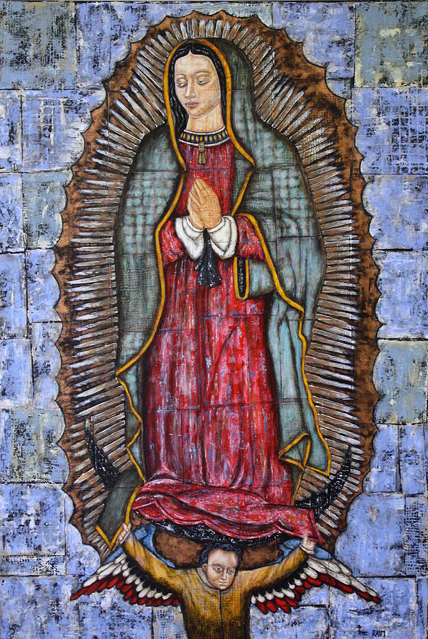 Our Lady of Guadalupe #14 Painting by Rain Ririn