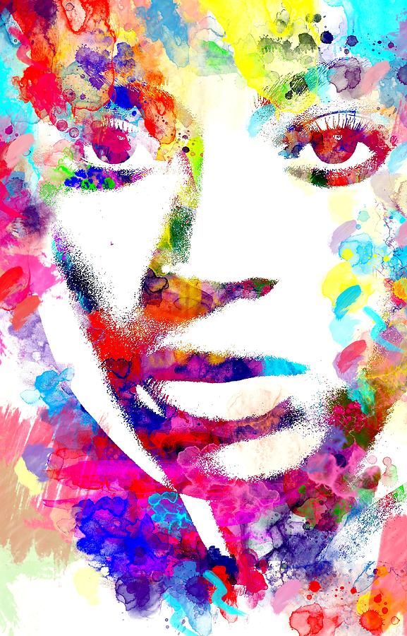 Celebrity Painting - Beyonce Giselle Knowles by Bogdan Floridana Oana