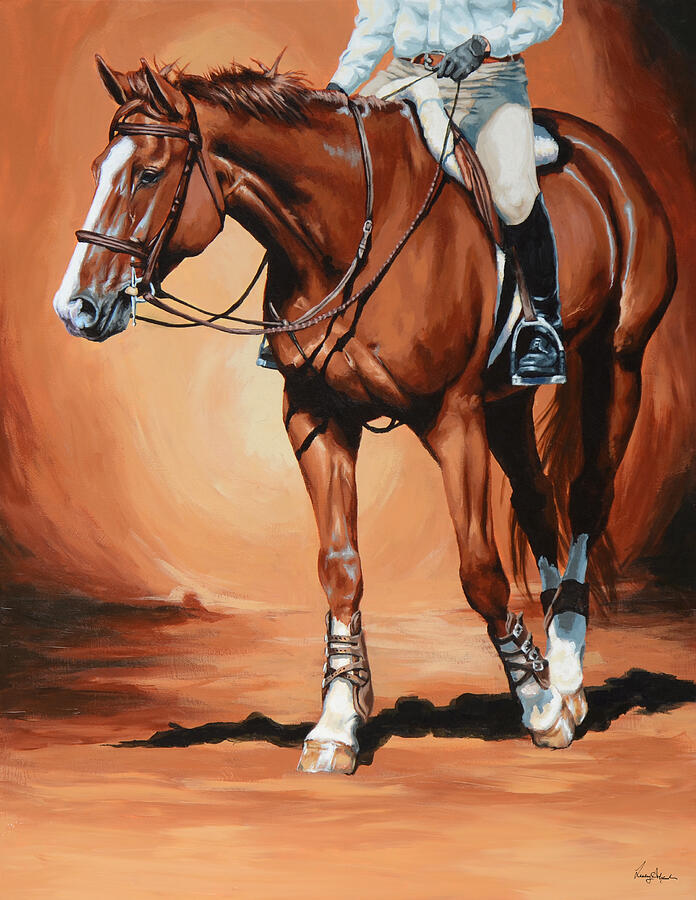 Horse Painting - Untitled #14 by Lesley Alexander