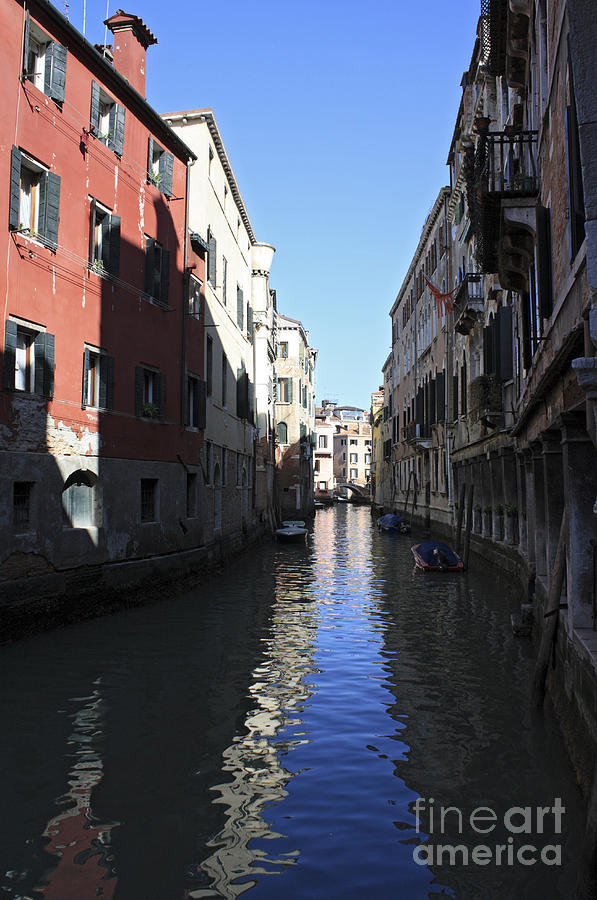 Narrow Canal Venice Italy Photograph by Julia Gavin