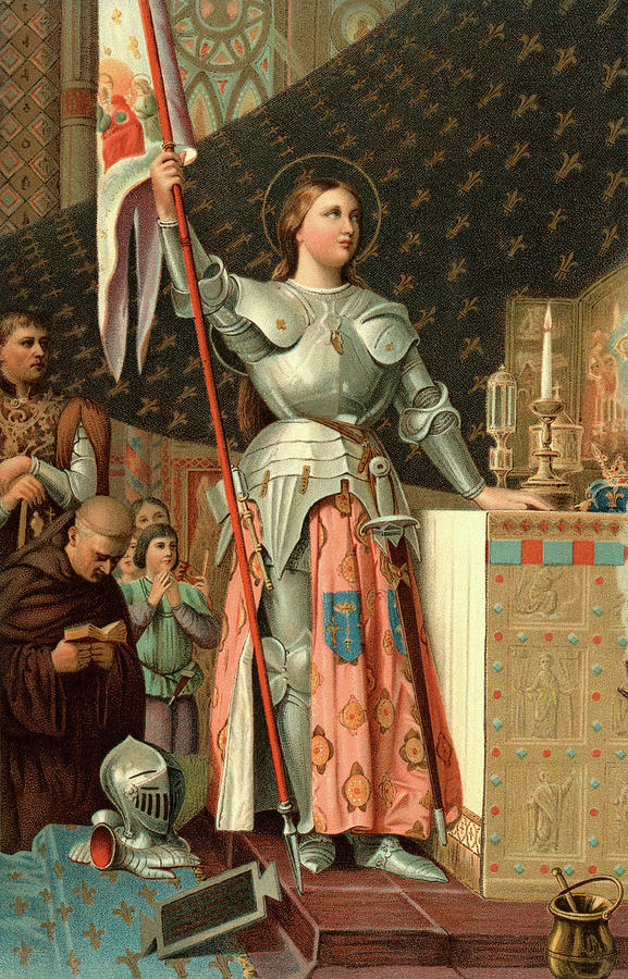 Vintage Painting - 1400s July 17 1430 Joan Of Arc by Vintage Images