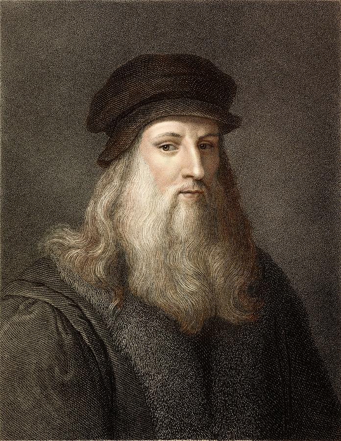 1490 Leonardo Da Vinci Colour Portrait Paul D Stewart 