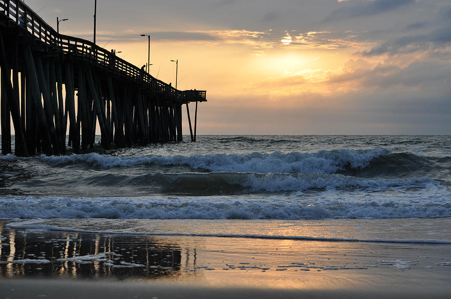Sunset Photograph - 14th Street Pier III by Thomas Schultheis