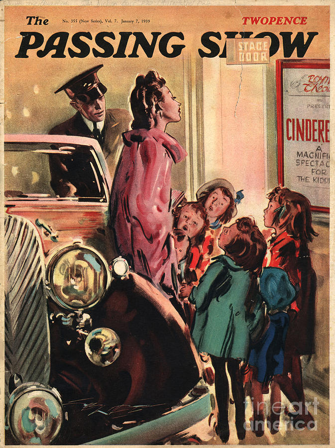 Stars Drawing - 1930s,uk,the Passing Show,magazine Cover #15 by The Advertising Archives