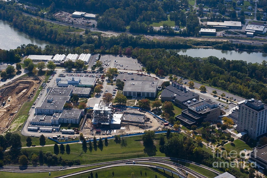 aerials of WVVU campus #15 Photograph by Dan Friend