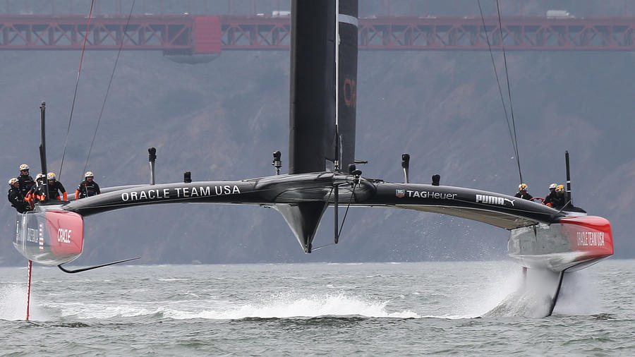 VIBE SITEWIDE DISCOUNT AT CHECK OUT Americas Cup Oracle Photograph by Steven Lapkin