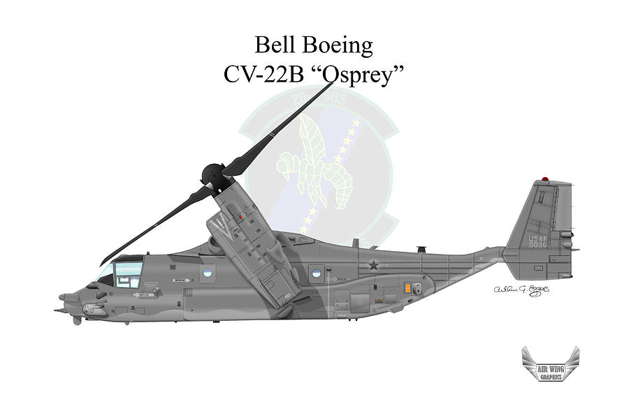 Bell Boeing CV-22B Osprey #16 Digital Art by Arthur Eggers