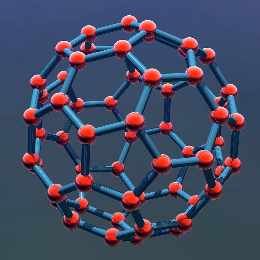 Buckyball Molecule #15 by Laguna Design/science Photo Library