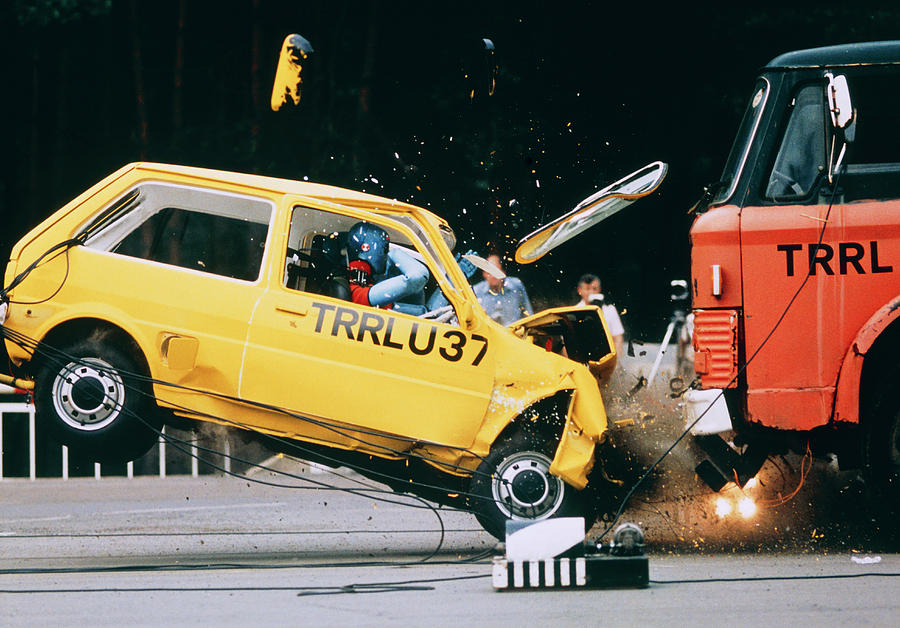 Crash Testing #15 Photograph by Trl Ltd./science Photo Library