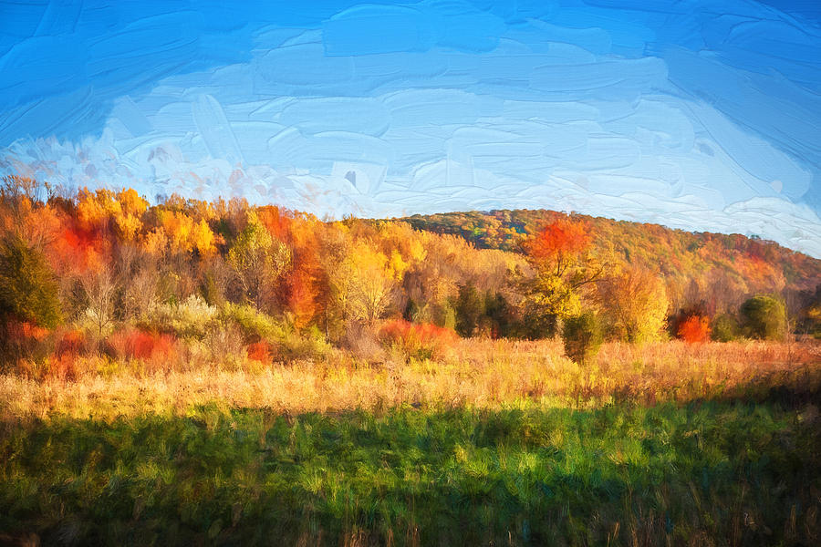 Fall Foliage Sussex County New Jersey Painted  #15 Photograph by Rich Franco