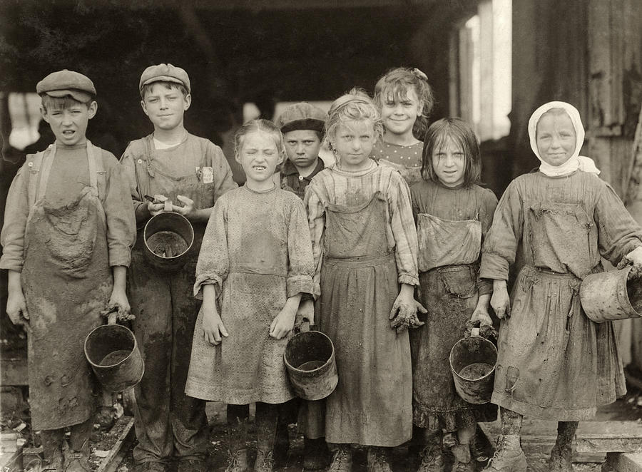 Portrait Photograph - Hine Child Labor, 1911 #15 by Granger