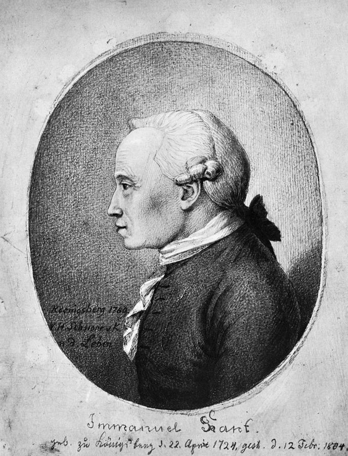 Immanuel Kant (1724-1804) Drawing by Granger | Fine Art America