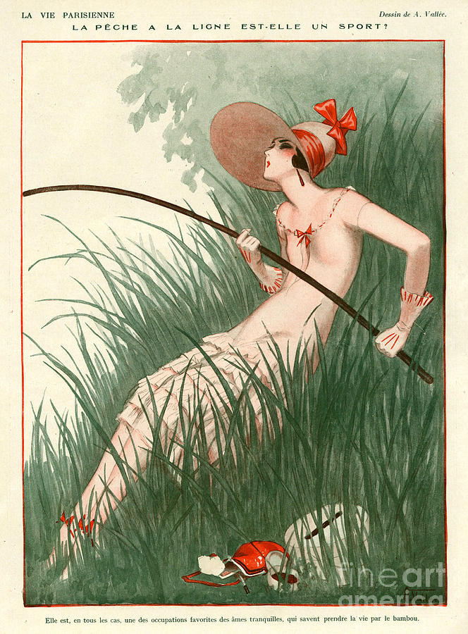 Sports Drawing - La Vie Parisienne  1924 1920s France #15 by The Advertising Archives