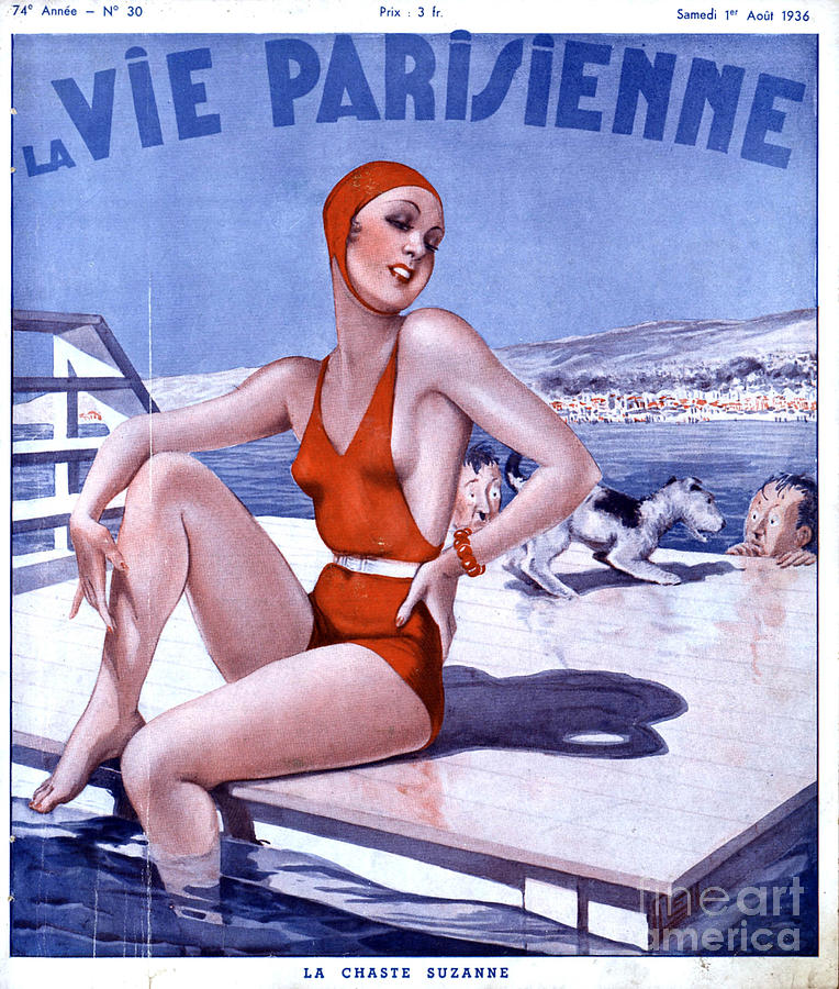 1930s Drawing - La Vie Parisienne 1936 1930s France #15 by The Advertising Archives