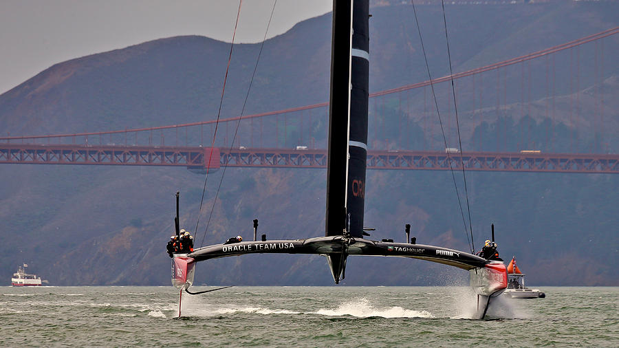 Oracle Photograph - Oracle Americas Cup #19 by Steven Lapkin
