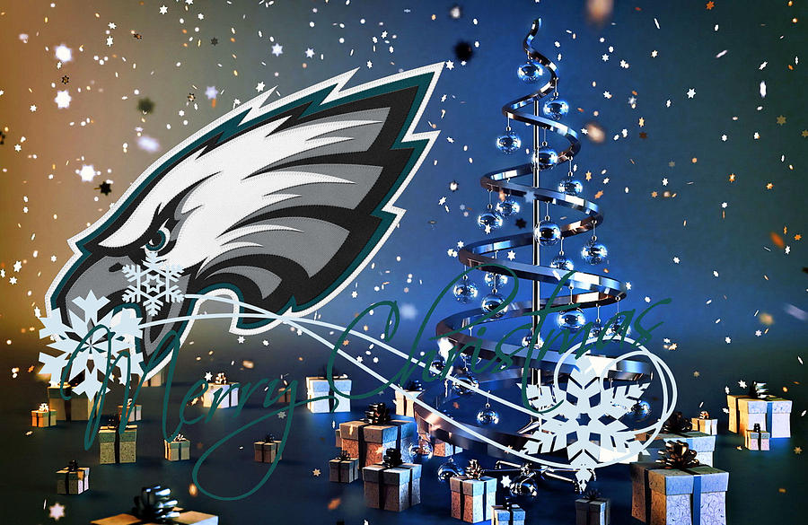 Philadelphia Eagles Santa Claus 2 Mixed Media by Joe Hamilton - Fine Art  America