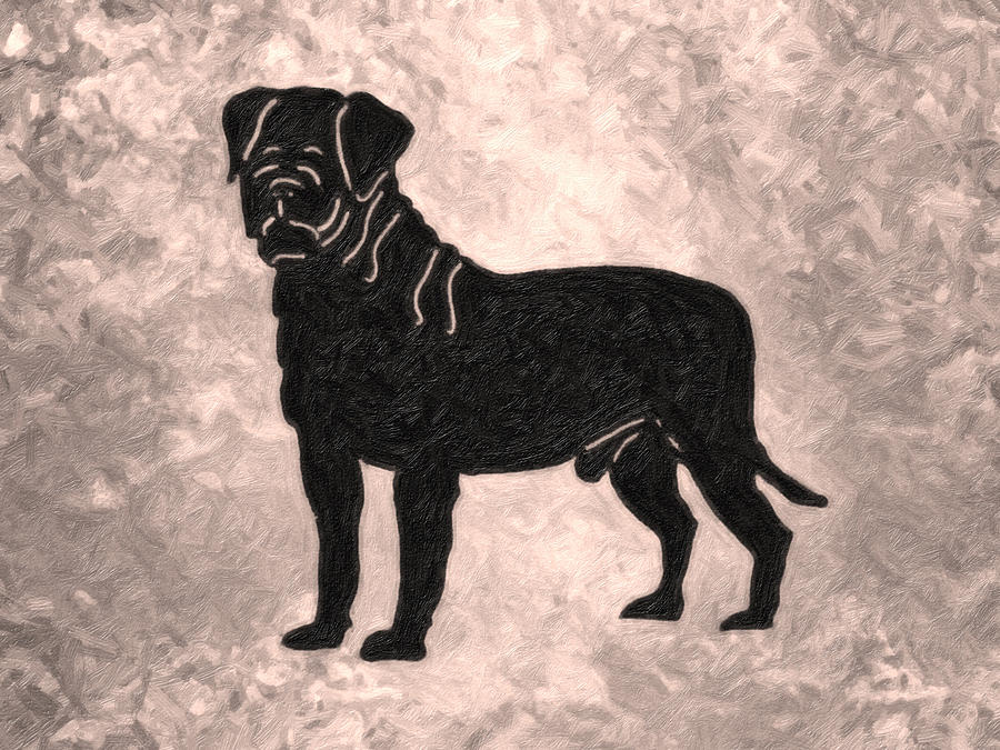 Pug the dog #7 Painting by MotionAge Designs