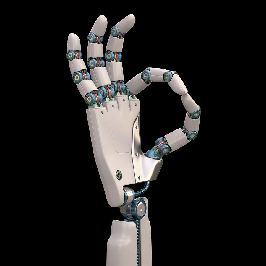 3 Dimensional Photograph - Robotic Hand #15 by Ktsdesign