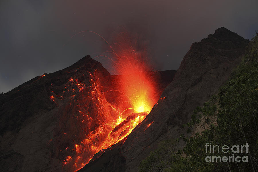 Strombolian Type Eruption Of Batu Tara #15 Photograph by Richard Roscoe