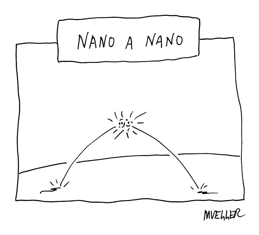 Nano A Nano Drawing by Peter Mueller